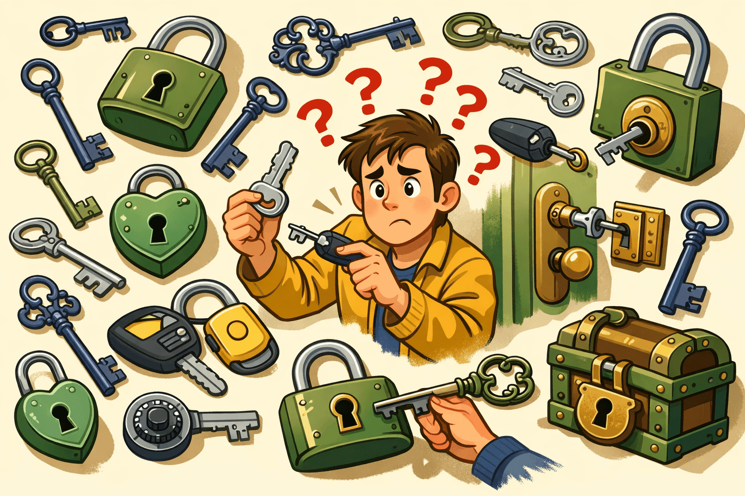 A piano with many keys on a keyboard