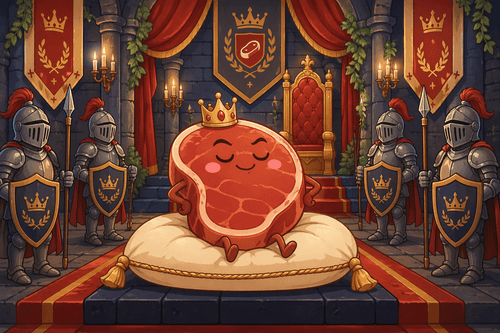 Knighted Steak Title