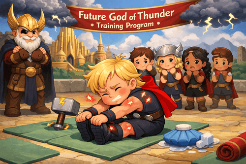 Thor Childhood Stretching