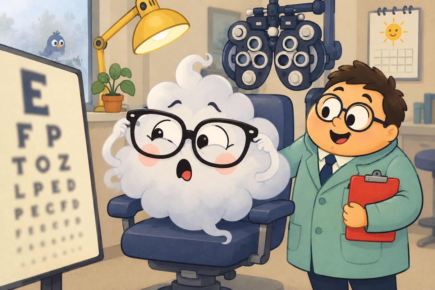 Fog Eye Exam