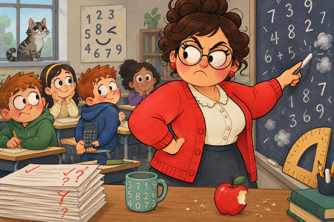 Suspicious Math Teacher